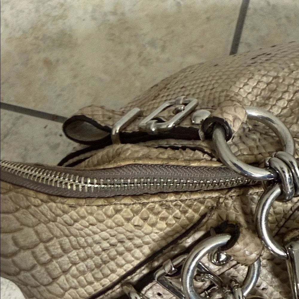 Coach Madison Sophia satchel with an embossed python texture
